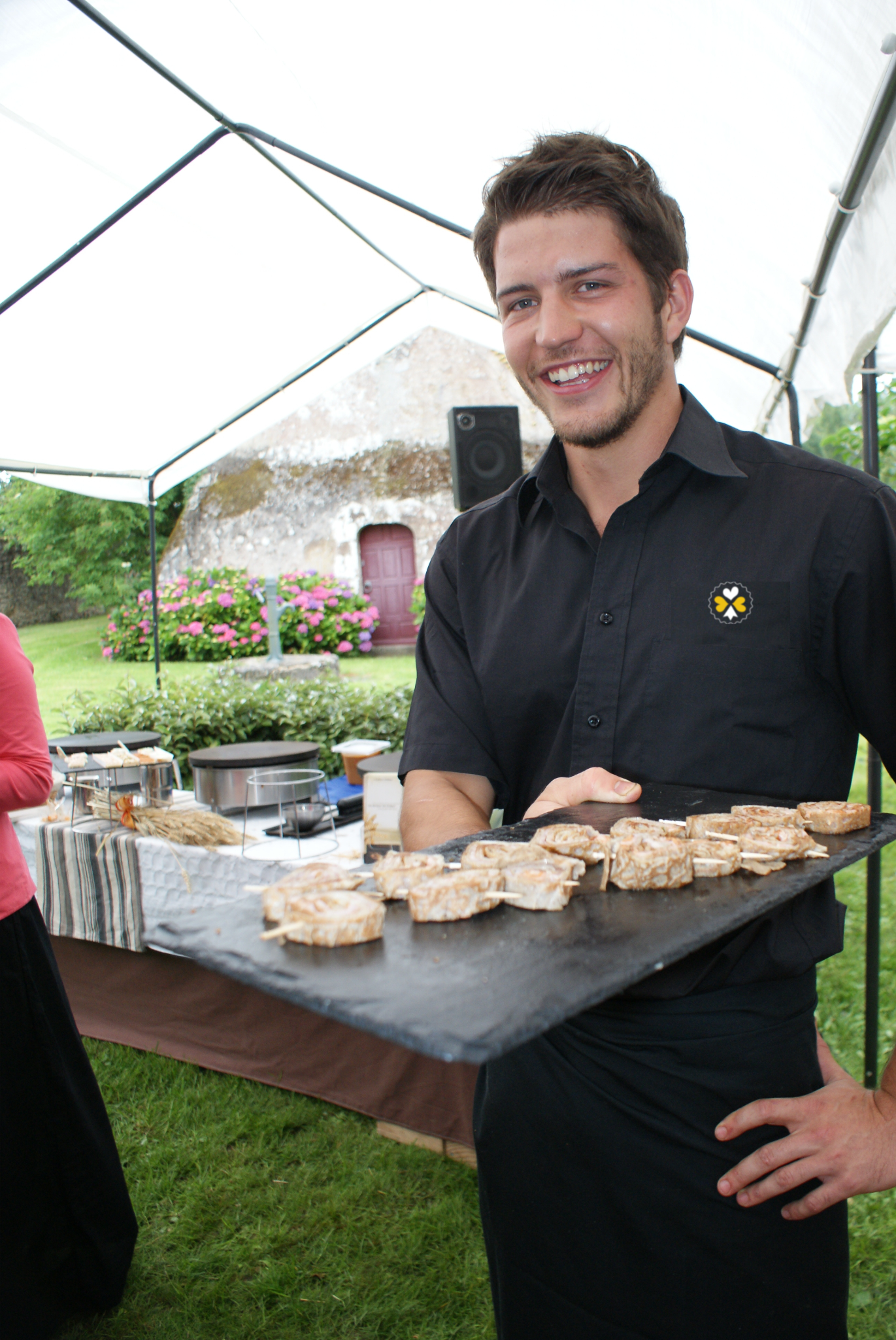 Roulés de galette, option, service, bar à thème, produit traiteur artisanale et maison